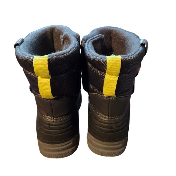 Oshkosh 12 Black Boy's Insulated Water Resistant Shearling Boots Shoes Girl's - Picture 3 of 5